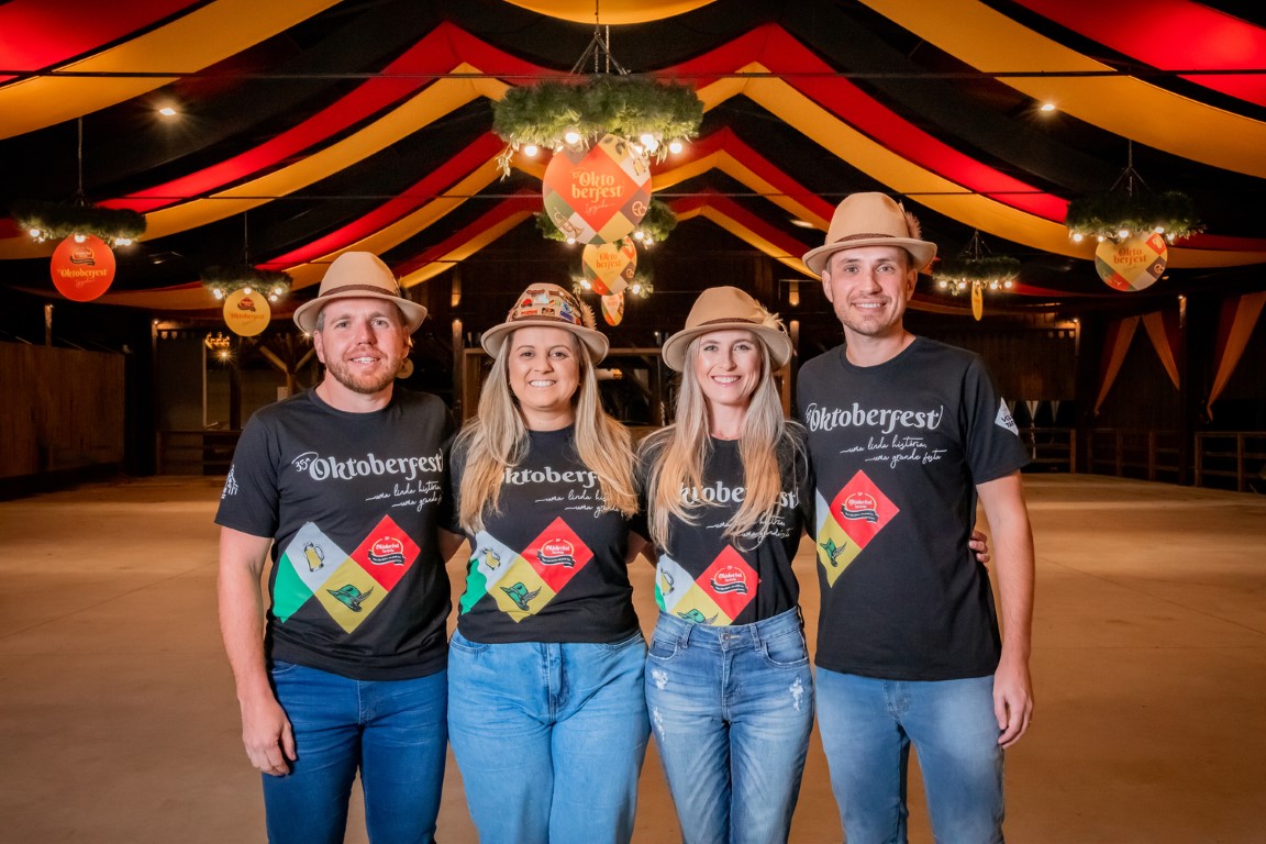 Aline Hess e Tiago Rech assumirão a vice-presidência da 36ª Oktoberfest de Igrejinha